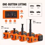 5-Ton Electric Car Jack with Hydraulic Lift & Tire Inflator for SUV Sedan Truck 9 63189 0320be