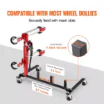 Heavy-Duty Car Dolly Storage Rack with 360° Swivel Casters, 4-Dolly Capacity 8 63214 3d1268