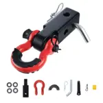 Heavy-Duty 2" D-Ring Shackle Hitch Receiver with Lock Pin for Towing & Recovery 3 63223-ffcace.webp