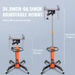 Heavy Duty Hydraulic Transmission Jack 1300+ lb High Lift Floor Jack 8 63235 bd4586