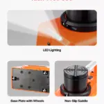 15-Ton Electric Scissor Car Jack with LED Light & Dual 12V Power 6 63250 9ca808