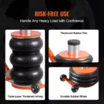 5-Ton Pneumatic Air Jack with Adjustable Handle & Non-Slip Rubber Pad 7 63259 e02f21