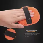 5-Inch Microfiber Wax Applicator Pads with Elastic Grip for Hand Polishing 5 63341 732a5f