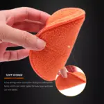 5-Inch Microfiber Wax Applicator Pads with Elastic Grip for Hand Polishing 7 63341 9256df