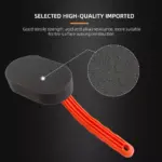 Long Handle Tire Shine Applicator Pads for Clean, Glossy Wheels (2-Pack) 7 63407 87c063