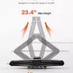 Heavy Duty RV Scissor Jacks Set of 4, 5000 lb Stabilizer & Leveling Jacks 8 63408 6874d1