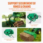 Heavy Duty Tractor Bucket Grab Hooks 2 Pack with Tie Down Ring Bolt-On 7 63417 4de06e
