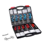Complete Helicoil Thread Repair Kit SAE & Metric Rethreading Tool Set 3 63454-375dfb.webp