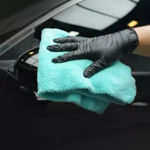 20-Pack Teal Blue Microfiber Detailing Towels 420GSM 18 x 16 in for Car Care