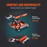1100 lb Motorcycle Scissor Lift Jack with Dolly & Hand Crank 8 63599 3b74eb