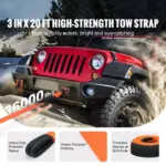 High-Strength Polyester Tow Strap Recovery Kit for Cars, Trucks & SUVs 4 63698 caebe3