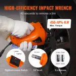 5-Ton Electric Hydraulic Car Jack Kit with Impact Wrench & Tire Inflator 6 63717 03e220