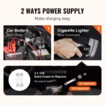 5-Ton Electric Hydraulic Car Jack Kit with Impact Wrench & Tire Inflator 7 63717 12e897