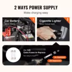 5-Ton Electric Hydraulic Car Jack with Air Pump and LED Light 7 63718 96c316