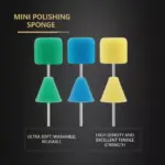 Mini Polishing Cone & Cylinder Pad Kit for Wheels, Headlights & Drill 4 63720 c239a1