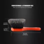 Scratch-Free Wheel & Tire Cleaning Brush with Soft Nylon Bristles 9 63744 c82640