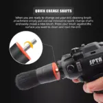 5-Piece Drill Brush Attachment Set for Car Detailing & Deep Cleaning 7 63748 2ce763