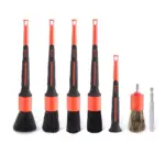 5-Piece Soft Boar Hair Car Detailing Brush Set with Drill Adapter 3 64024-564d62.webp
