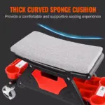Rolling Mechanic Seat with Wheels and Tool Trays – Heavy Duty Garage Creeper Stool 300 lbs 5 64098 edbf87