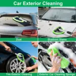 Windshield Cleaning Tool with Extendable Handle & Microfiber Pads 8 64232 27d64e