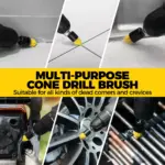 15-Piece Drill Brush Attachment Set with Extension Rod - Power Scrubber for Household Cleaning 7 64273 0798c3