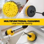 15-Piece Drill Brush Attachment Set with Extension Rod - Power Scrubber for Household Cleaning 5 64273 104150