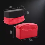 Foam Tire Shine Applicator Pad with Lid – Car Wax & Dressing Sponge 8 64375 72bbcb
