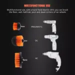 Drill Brush Attachment Set – 2", 3.5", 4" Multi-Surface Cleaning Brushes 8 64376 363163