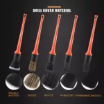 5pcs Car Detailing Brush Set with Soft Bristles for Interior & Exterior Cleaning 7 64380 4e1b7d