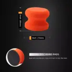 3 Inch Car Hand Applicator Clay Pad Kit with Grip for Waxing & Tire Care 7 64382 96ac5f