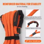 Heavy-Duty Car Tow Rope 20/30ft Recovery Strap for Off-Road Rescue 6 64413 e589a7