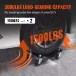 Car Tire Wheel Dolly Vehicle Skates 1500 lbs Capacity with 360° Casters 6 64464 f5a3f2