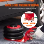 Triple Bag Air Jack 3 Ton Pneumatic Car Jack Heavy Duty Quick Lift 6 64475 023944
