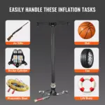 3-Stage High Pressure Hand Pump 4500 PSI with Gauge for Air Guns, Tires & More 8 64487 fc1fcb