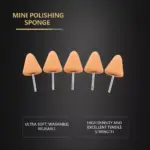 5Pcs Flexible Shaft Cone Polishing Pad Set - Ideal for Car Detailing 4 64560 93e73f