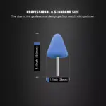 Blue Flexible Shaft Cone Polishing Pad Set - 5 Pcs for Car Detailing 8 64580 60b163
