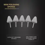 Flexible Shaft Cone Polishing Pad Set – 5Pcs Gray Foam Pads for Car Detailing 4 64581 80b6d3