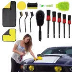 15-Piece Car Detailing Brush & Cleaning Kit for Interior and Exterior Care 3 64591-79929d.webp