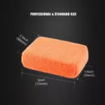 Premium Microfiber Car Wash Sponge & Cleaning Pads - 2 Pack 8 64667 222838