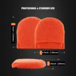 Soft Microfiber Car Wax Applicator Mitt – High Absorbent Wax Foam Pad for Polishing and Finishing 8 64669 85dec8