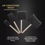 Car Air Conditioner Vent & Grille Cleaner Brush – Wooden Handle Auto Detailing Brush 4 64681 f89985