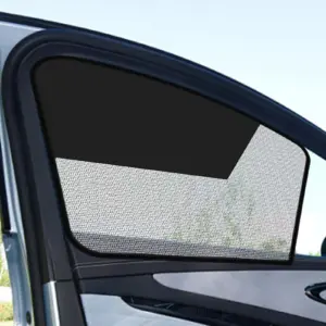 Magnetic Car Window Sunshade Curtains – UV Protection & Mosquito Repellent Mesh