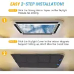 Magnetic RV Window Shade - Foldable UV Protection & Windproof Privacy Cover for Camping 6 64720 57fd69