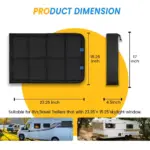 Magnetic RV Window Shade - Foldable UV Protection & Windproof Privacy Cover for Camping 8 64720 ba6264