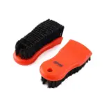 Car Interior Cleaning Brush – Orange Handle Fabric Brush for Tire & Engine Bay Cleaning 3 64791-98575c.webp