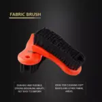 Car Interior Cleaning Brush – Orange Handle Fabric Brush for Tire & Engine Bay Cleaning 4 64791 b0a426