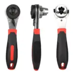 Adjustable 6-22mm Ratchet Wrench with Rust Protection & Universal Socket 7 64829 2c5092