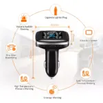 Digital Car Tire Pressure Monitoring System with USB Charging & Safety Alarm 5 64842 3cf004