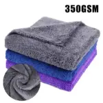 350GSM Super Absorbent Edgeless Microfiber Car Wash & Drying Towel 16"x16" 4 64890 1eea9b