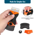 Dual-Purpose Razor Blade Scraper for Decal & Vinyl Removal with Plastic & Metal Blades 5 64964 1a2d8b